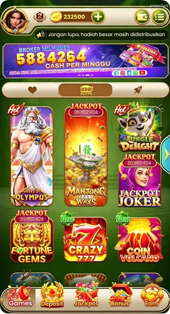 proslot Preview - Resmi Unduh